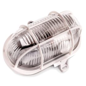   LED E27 CSATORNA lámpa garázslámpa ovális 60W hálós műanyag IP44 fehér KOBI