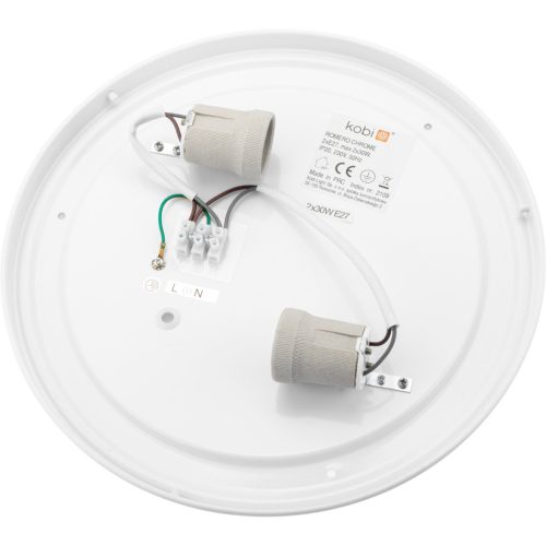 Mennyezeti LED lámpatest mennyezeti fali lámpa ROMERO 2xE27 IP20 króm KOBI