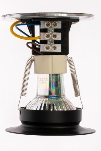 HALOGÉN felületre szerelhető SPOT TUBE lámpatest LED GU10 TRIO-hoz, fekete