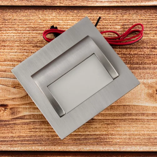 Lépcső lámpatest DECORUS 9 LED 1,2W Satin ProVero Cold