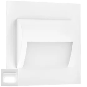   Decorus 9 LED 1,2W fehér PROVERO lépcsőházi lámpatest, hideg