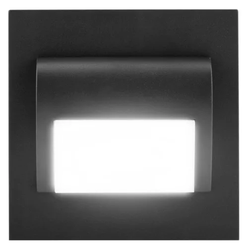 DECORUS 9 LED 1.2W Graphite ProVero lépcsőházi lámpatest Cold