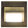 DECORUS 9 LED 1,2W-os lépcsőházi lámpatest, hideg sárgaréz