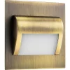 DECORUS 9 LED 1,2W-os lépcsőházi lámpatest, hideg sárgaréz