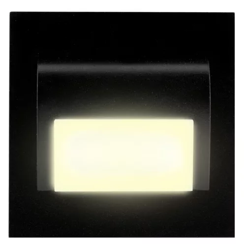 DECORUS 9 LED 1,2W  fekete ProVero lépcsőházi lámpatest