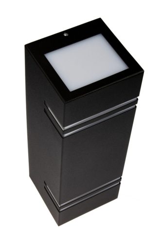 Kerti lámpa, kétoldalas fali lámpa fel-le LED QUAZAR 7 GU10 IP44 FEKETE KOBI