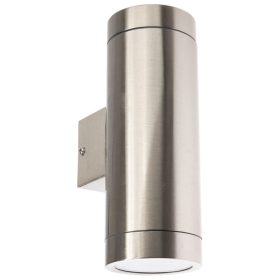   Kerti homlokzati lámpa felső és alsó LED QUAZAR 10 GU10 IP44 KOBI ALUMÍNIUM KRÓM