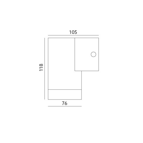 Kerti lámpa LED fali lámpa QUAZAR 16 GU10 IP44 KOBI ALUMÍNIUM KRÓM