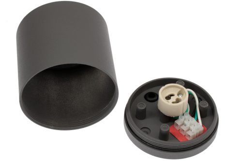 SPOT LED QUAZAR 18 GU10 IP44 mennyezeti lámpa KOBI ALUMÍNIUM kerek szürke