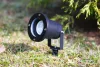 LED kerti lámpa GU10 IP65 TIGHT Fekete - 1m kábel