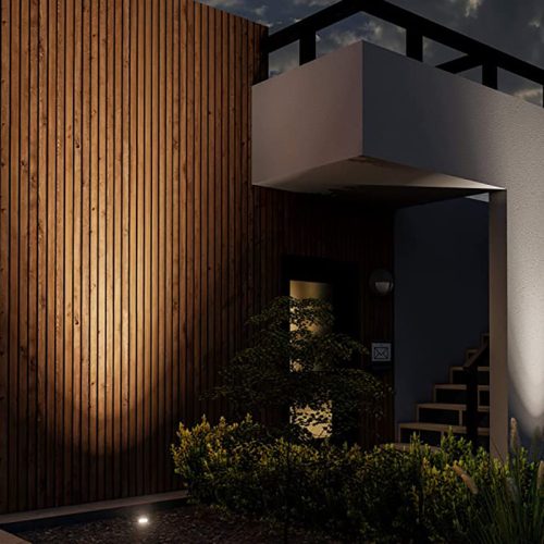 Földre szerelhető lámpatest GU10 IP65 IK09 Négyzet ENTRADA 1 KOBI