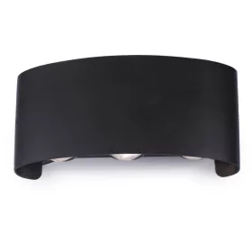   Kerti fali lámpa, kültéri, LED, 6W, 480lm, 3000K, meleg fényű felső, alsó, IP54, fekete, Kobi
