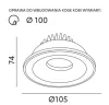 Süllyesztett KOGE LED VILÁGÍTÁS 10W 700lm ROUND fehér sherkezet. KOBI