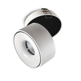   LED MENNYEZETI LÁMPA OSLO 10W 700lm KEREK fehér szerkezet. KOBI