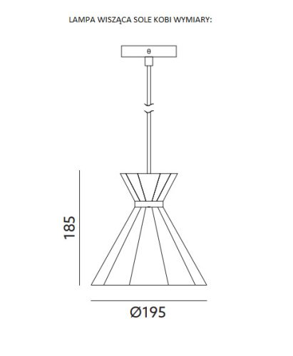 MENNYEZETI LÁMPA függő lámpatest TALP 1xE27 FEHÉR vakolat + fém KOBI