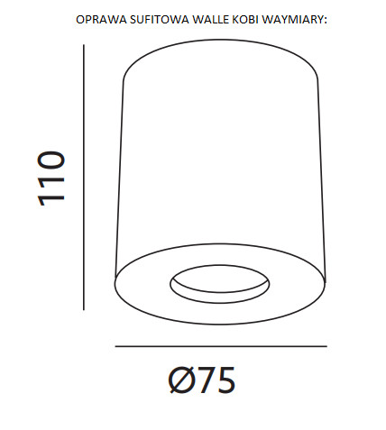 Felületre szerelhető LED MENNYEZETI VILÁGÍTÁS VALLE 4.2W 253lm 3000K szürke KOBI