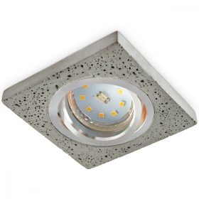   Süllyesztett négyzet alakú mozgatható mennyezeti lámpa BARI GU10 MR16 Beton Króm