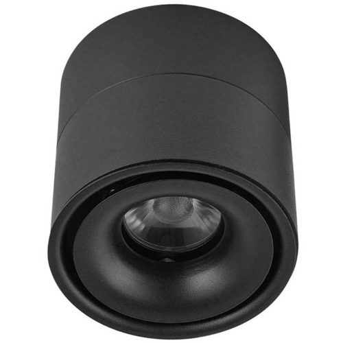 LED MENNYEZETI LÁMPA LAHTI Mini 8W 547lm ROUND Fekete Mozgatható KOBI