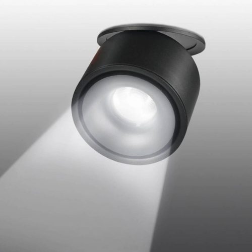 LED MENNYEZETI LÁMPA OSLO Mini 8W 547lm ROUND fekete szerkezet. KOBI