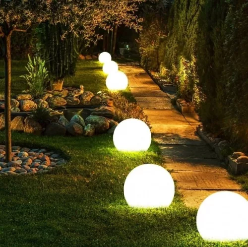 Kerti labdás LÁMPA a kertbe E27 GARDEN BALL S Kobi 25cm