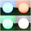 Napelemes kerti lámpa LED 3000K + RGB talajra szerelhető dekoratív gömbtüske 30cm KOBI