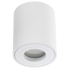   Felületre szerelt HALOGÉN vízálló alumínium SPOT TUBE 95mm IP44 fehér AQUARIUS ROUND Kobi