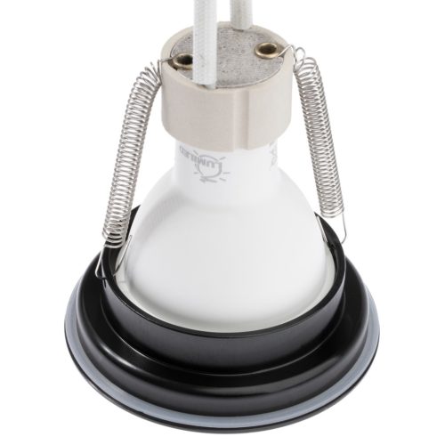 Felületre szerelt HALOGÉN vízálló alumínium SPOT TUBE 95mm IP44 fekete AQUARIUS ROUND Kobi