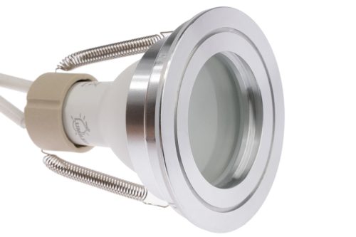 Felületre szerelhető HALOGÉN lámpatest Vízálló alumínium SPOT TUBE 95mm IP44 króm AQUARIUS SQUARE Kobi