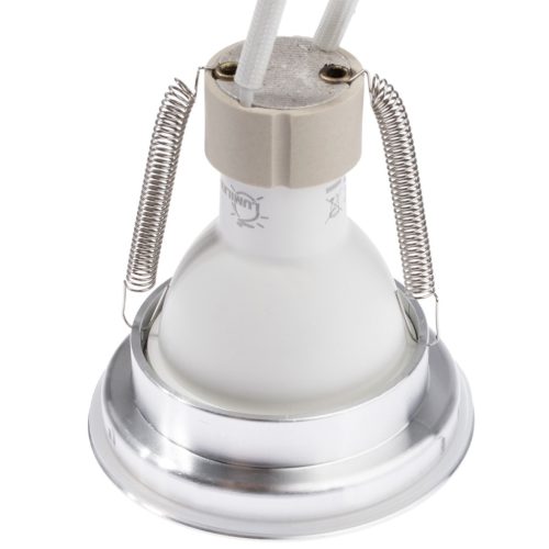 Felületre szerelhető HALOGÉN lámpatest Vízálló alumínium SPOT TUBE 95mm IP44 króm AQUARIUS SQUARE Kobi