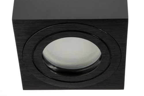 Felületre szerelt HALOGÉN vízálló alumínium SPOT TUBE 95mm IP44 fekete AQUARIUS SQUARE Kobi