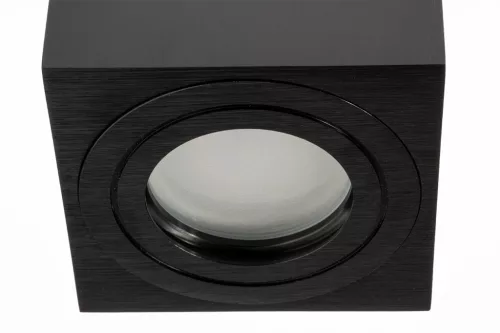 Felületre szerelt HALOGÉN vízálló alumínium SPOT TUBE 95mm IP44 fekete AQUARIUS SQUARE Kobi