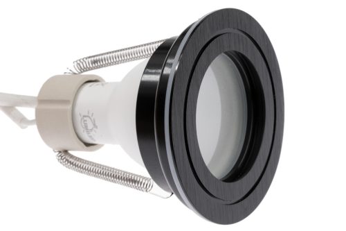 Felületre szerelt HALOGÉN vízálló alumínium SPOT TUBE 95mm IP44 fekete AQUARIUS SQUARE Kobi