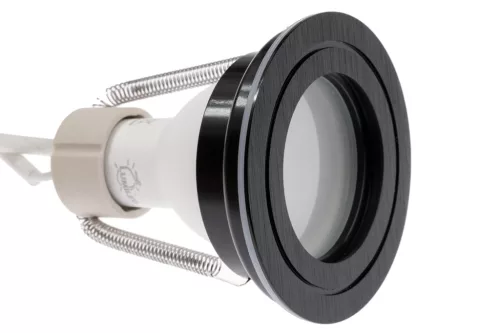 Felületre szerelt HALOGÉN vízálló alumínium SPOT TUBE 95mm IP44 fekete AQUARIUS SQUARE Kobi