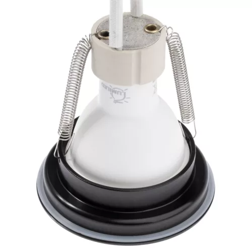 Felületre szerelt HALOGÉN vízálló alumínium SPOT TUBE 95mm IP44 fekete AQUARIUS SQUARE Kobi