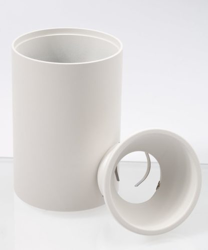 Felületre szerelhető halogén lámpatest Alumínium SPOT TUBA LED GU10-hez Kerek Fehér KIVI KOBI