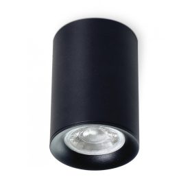   Felületre szerelhető halogén lámpatest Alumínium SPOT TUBA LED GU10-hez Kerek fekete MANGO KOBI