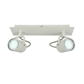   Felületre szerelhető mennyezeti lámpatest Reflektor 2xGU10 WHITE SPOT ARLES Kobi