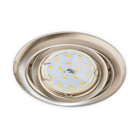   Halogén mozgatható lámpatest GU10 MR16 OH15 matt króm Kobi