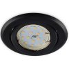 Halogén süllyesztett világítótest GU10 MR16 OH15 kerek mozgatható matt fekete Kobi