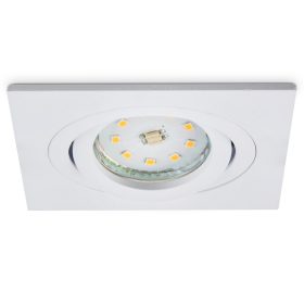   Halogén süllyesztett lámpa GU10 MR16 OH28 négyzet alakú mozgatható matt fehér Kobi