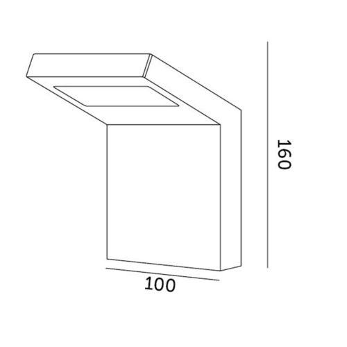 Kerti lámpa LED fali lámpa INDUO K 10W 4000K IP54 KOBI