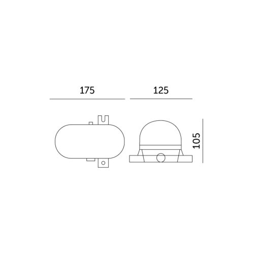 Soma Kobi Hermetic E27 hálós csatornalámpa IP44 fehér