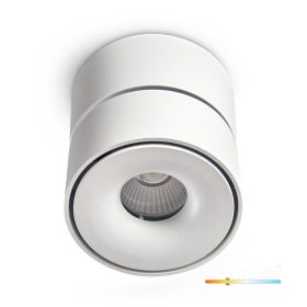   Mennyezeti LED spotlámpa, állítható, 9W, 550lm, 3000K, meleg, szabályozható, CRI90, fehér, Lahti Kobi