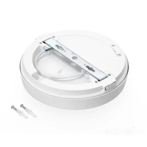 LED kültéri mennyezeti lámpa, 12W, 1260lm, 4000K, 120°, fehér, IP65, Nairos Kobi