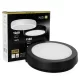 LED fürdőszobai mennyezeti lámpa, felületre szerelhető, 12W, 1140lm, 4000K, 120°, fekete, IP65, Nairos Kobi