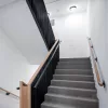 LED fürdőszobai mennyezeti lámpa, felületre szerelhető, 12W, 1140lm, 4000K, 120°, fekete, IP65, Nairos Kobi