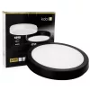 LED fürdőszobai mennyezeti lámpa, felületre szerelhető, 18W, 1710lm, 4000K, 120°, fekete, IP65, Nairos Kobi
