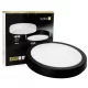 LED fürdőszobai mennyezeti lámpa, felületre szerelhető, 18W, 1710lm, 4000K, 120°, fekete, IP65, Nairos Kobi