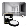 LED fürdőszobai mennyezeti lámpa, felületre szerelhető, 18W, 1710lm, 4000K, 120°, fekete, IP65, Nairos Kobi