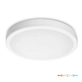  LED fürdőszobai mennyezeti lámpa, felületre szerelhető, 36W, 3780lm, 4000K, 120°, fehér, IP65, Nairos Kobi